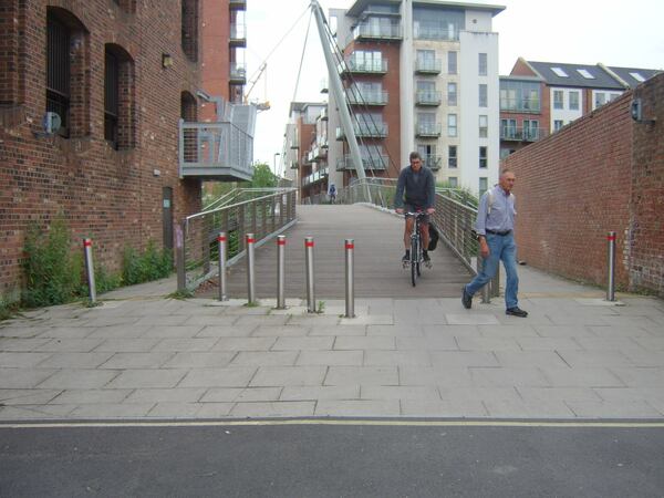 The photo for Bollards on Hungate Bridge.